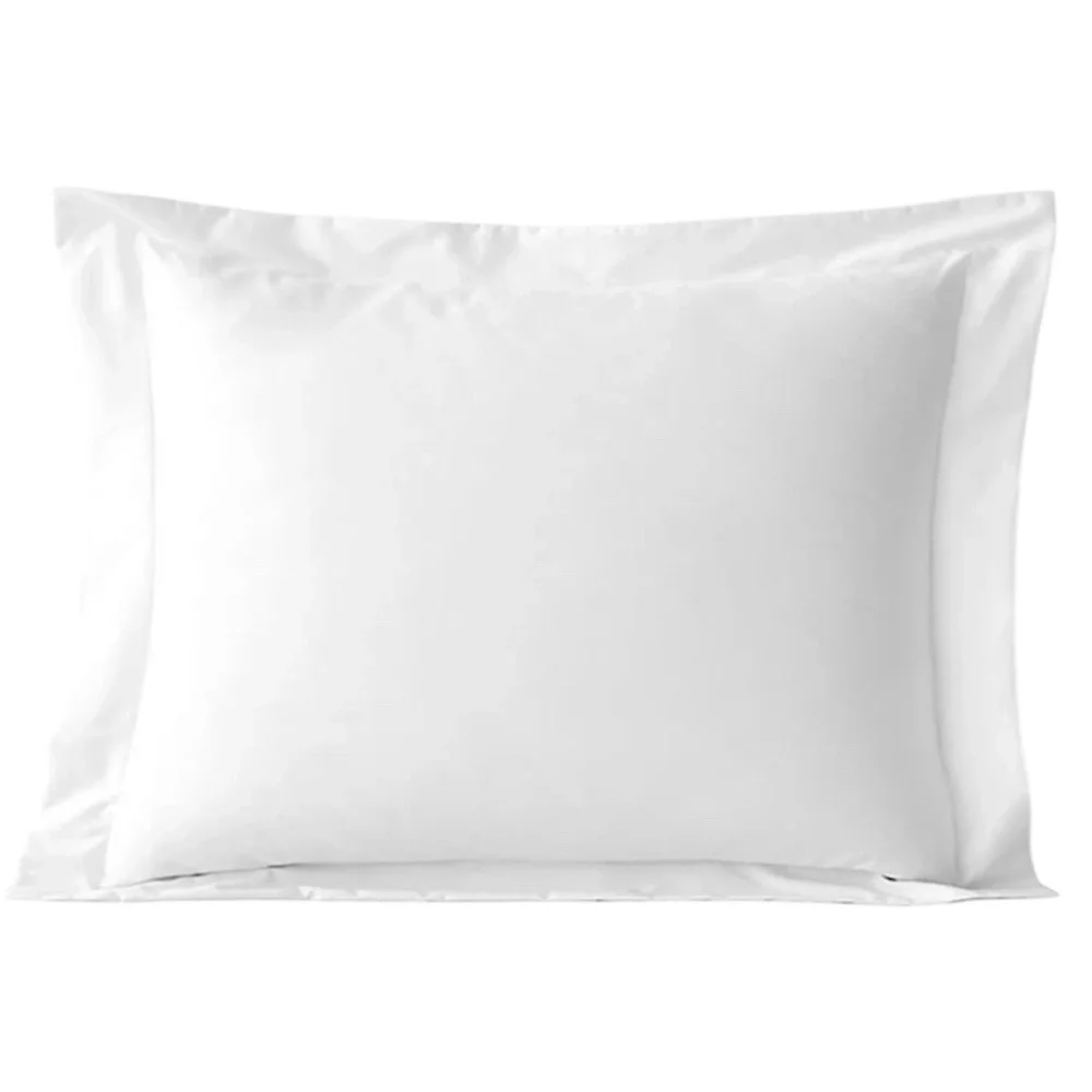 2 The Company Store Classic Smooth Wrinkle-Free Sateen Standard Shams White #2